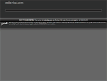 Tablet Screenshot of milenka.com